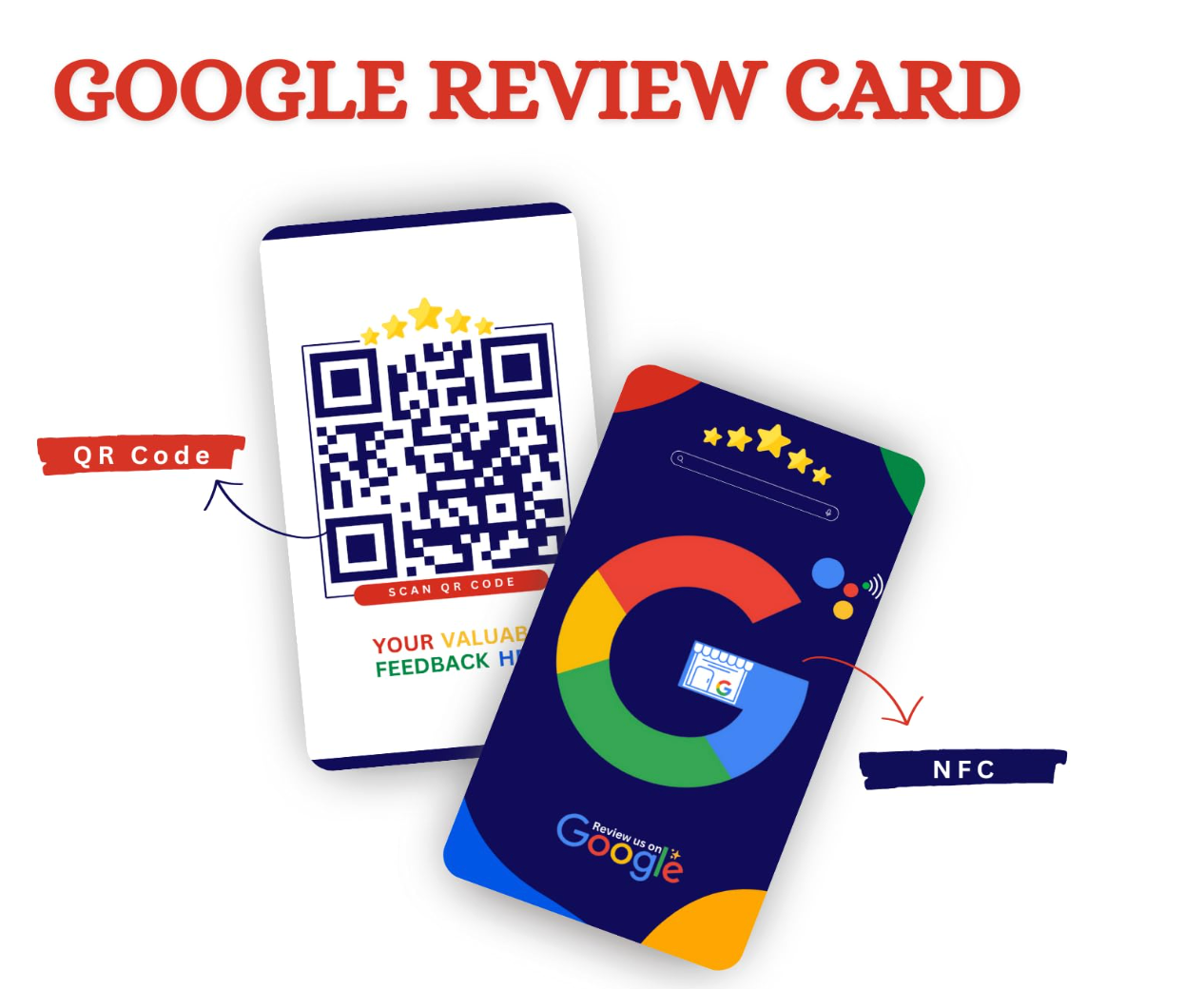 NFC Google Review Card – Collect Business Reviews Instantly with One Tap Description
